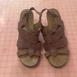 Purple Strappy Sandals Dansko